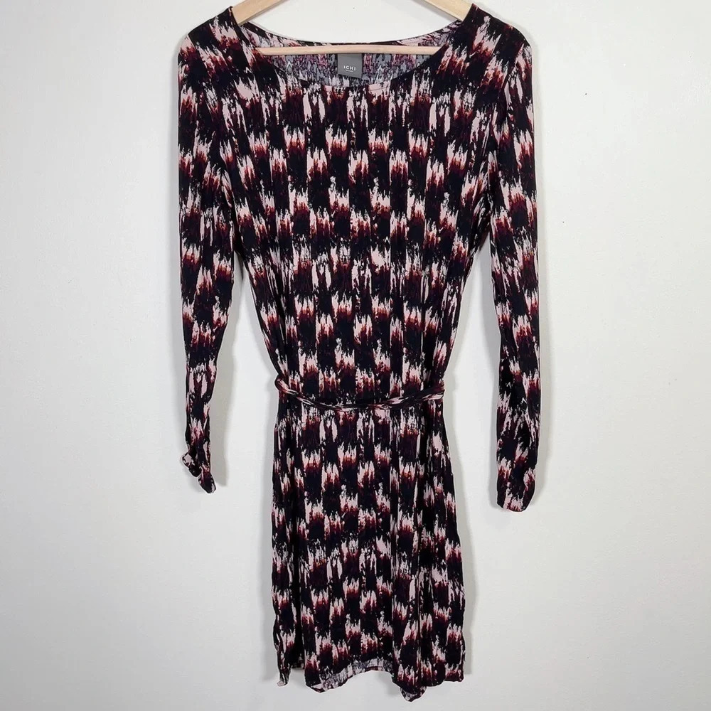 ICHI | BELTED  MARLENE DRESS
